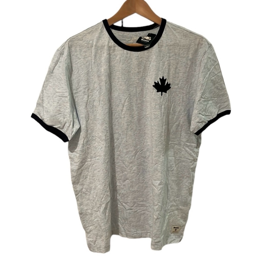 Men's Roots Blue Heather Short Sleeve Top
